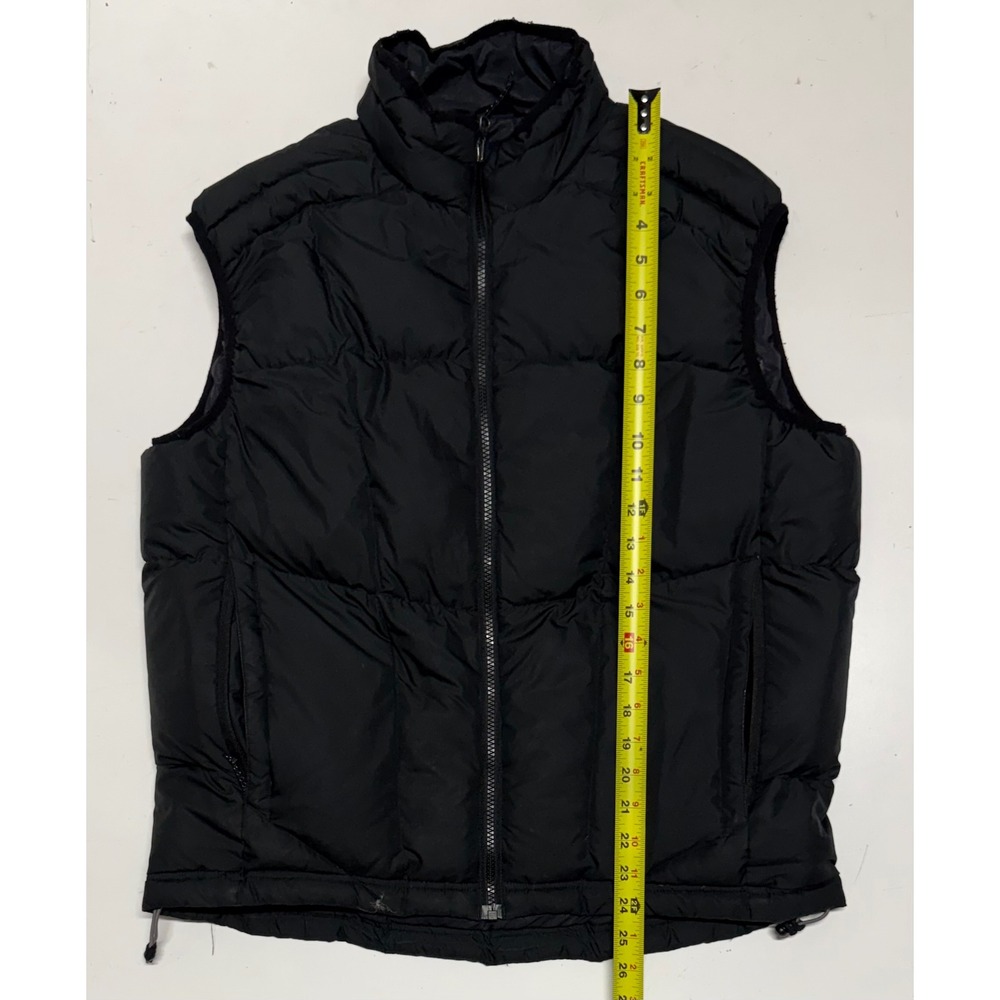 REI Co-op Mens Goose Down Puffer Vest Black Full Zip Insulated Size Medium